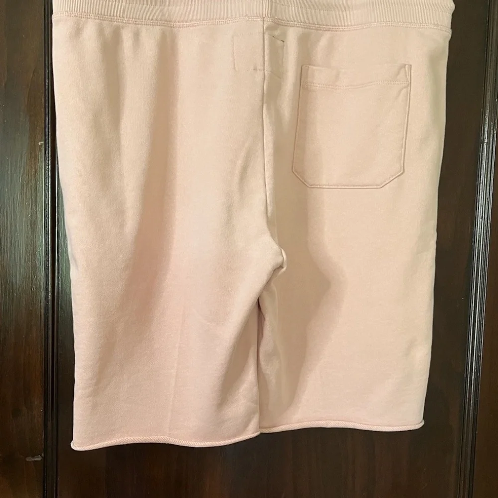Cult of Individuality French Terry Sweat Shorts in Light Pink Salmon - Picture 7 of 12